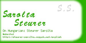 sarolta steurer business card